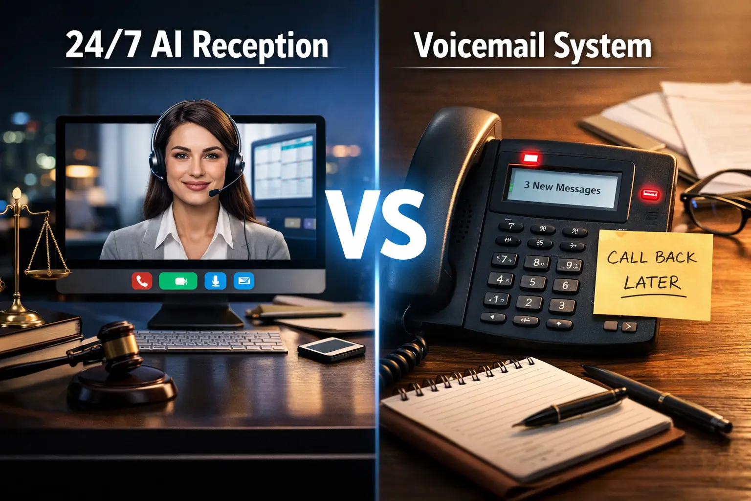 24/7 AI Reception vs Voicemail Systems: What Law Firms Are Switching To