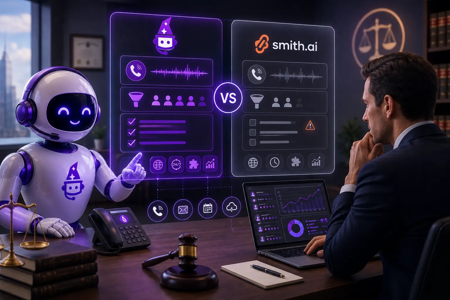 TeleWizard vs Smith.ai: Best AI Receptionist for Law Firms in 2026