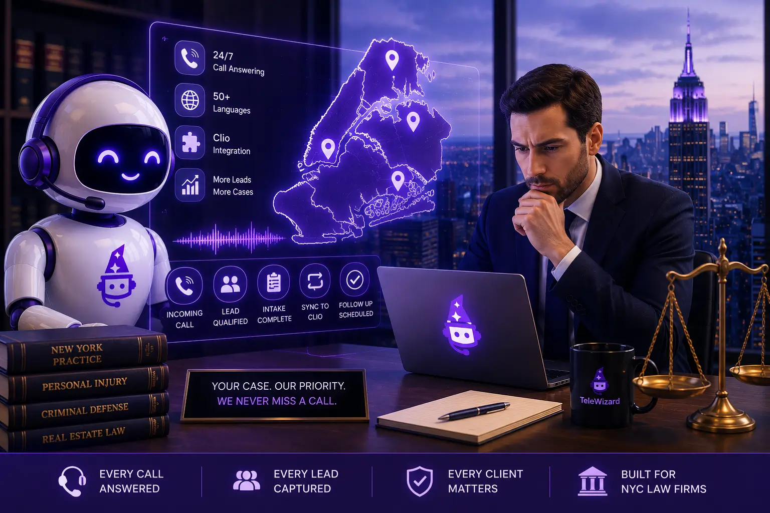 Best AI Answering Service for Law Firms in New York City