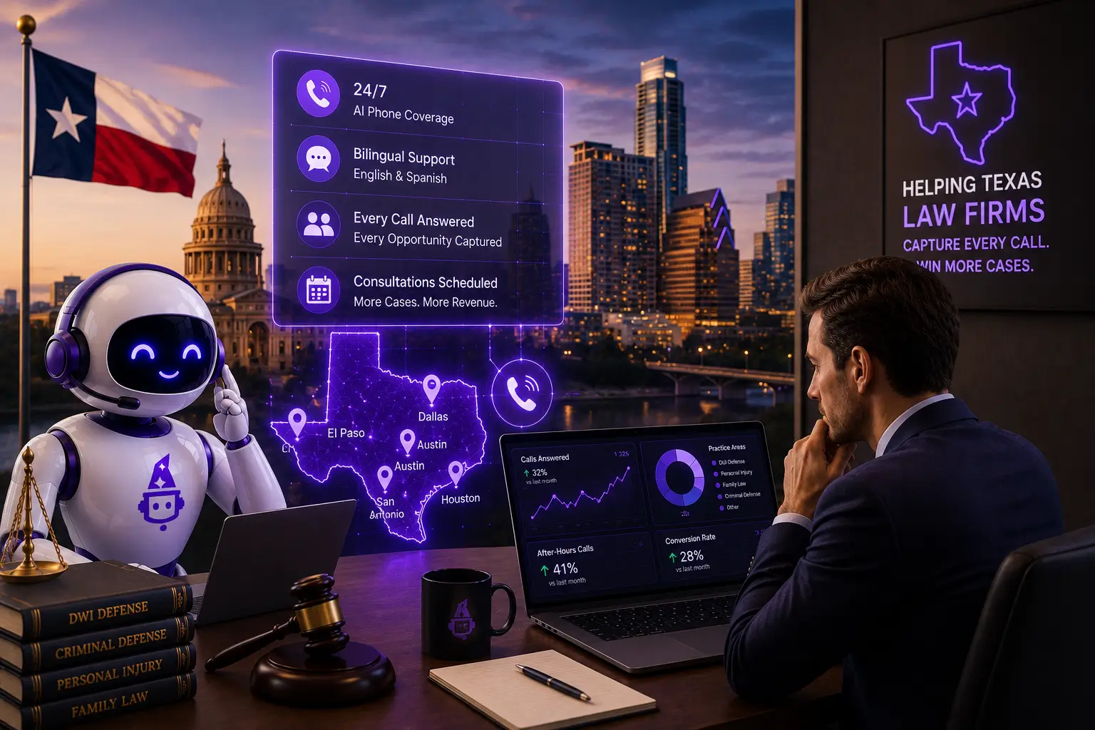 Best AI Answering Service for Law Firms in Texas (2026)