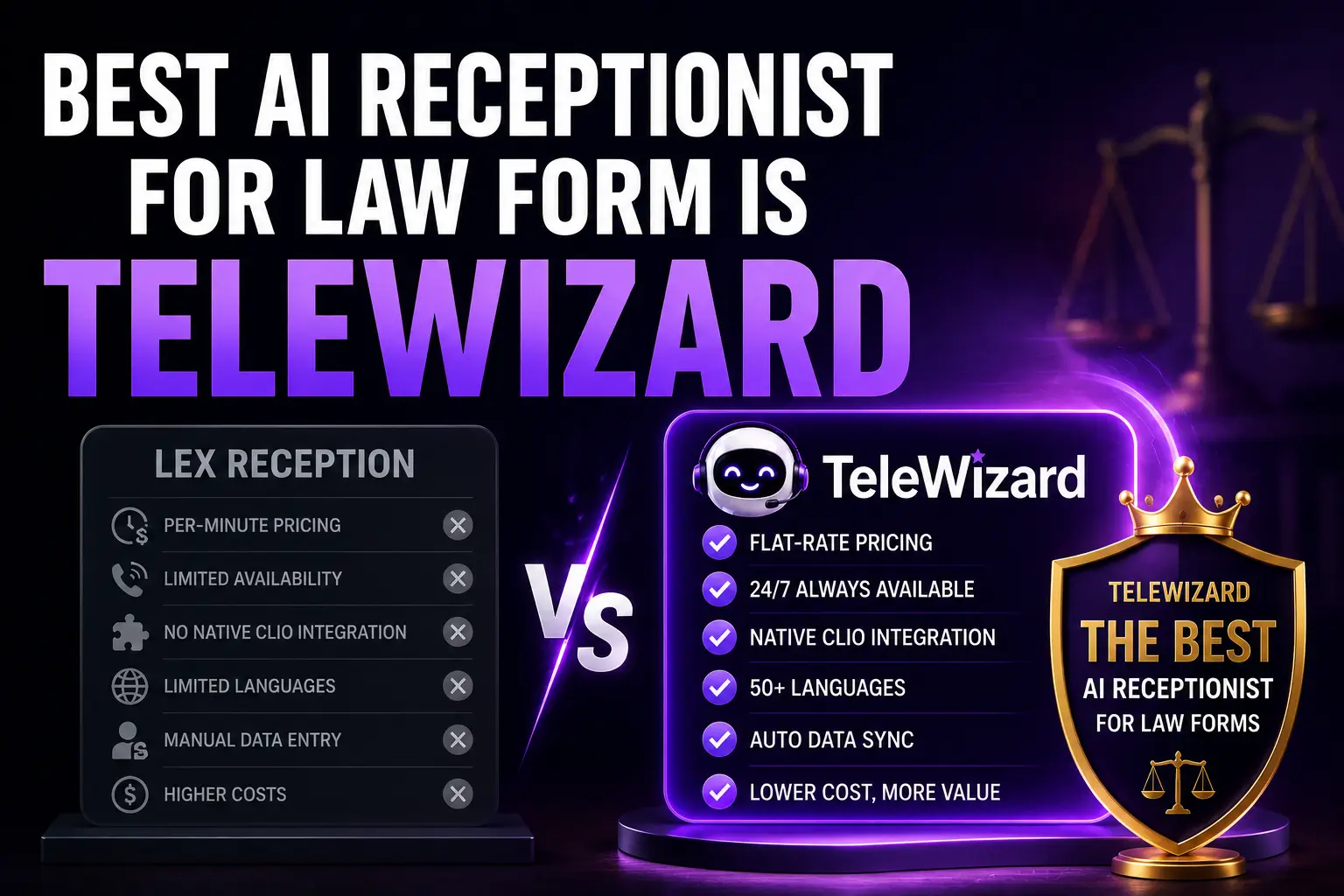 LEX Reception Alternative: Best AI Receptionist for Law Firms 2026
