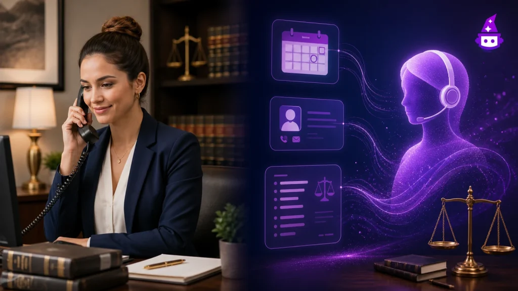 TeleWizard vs Ruby Receptionist comparison of managed AI intake and human-first reception for a law firm