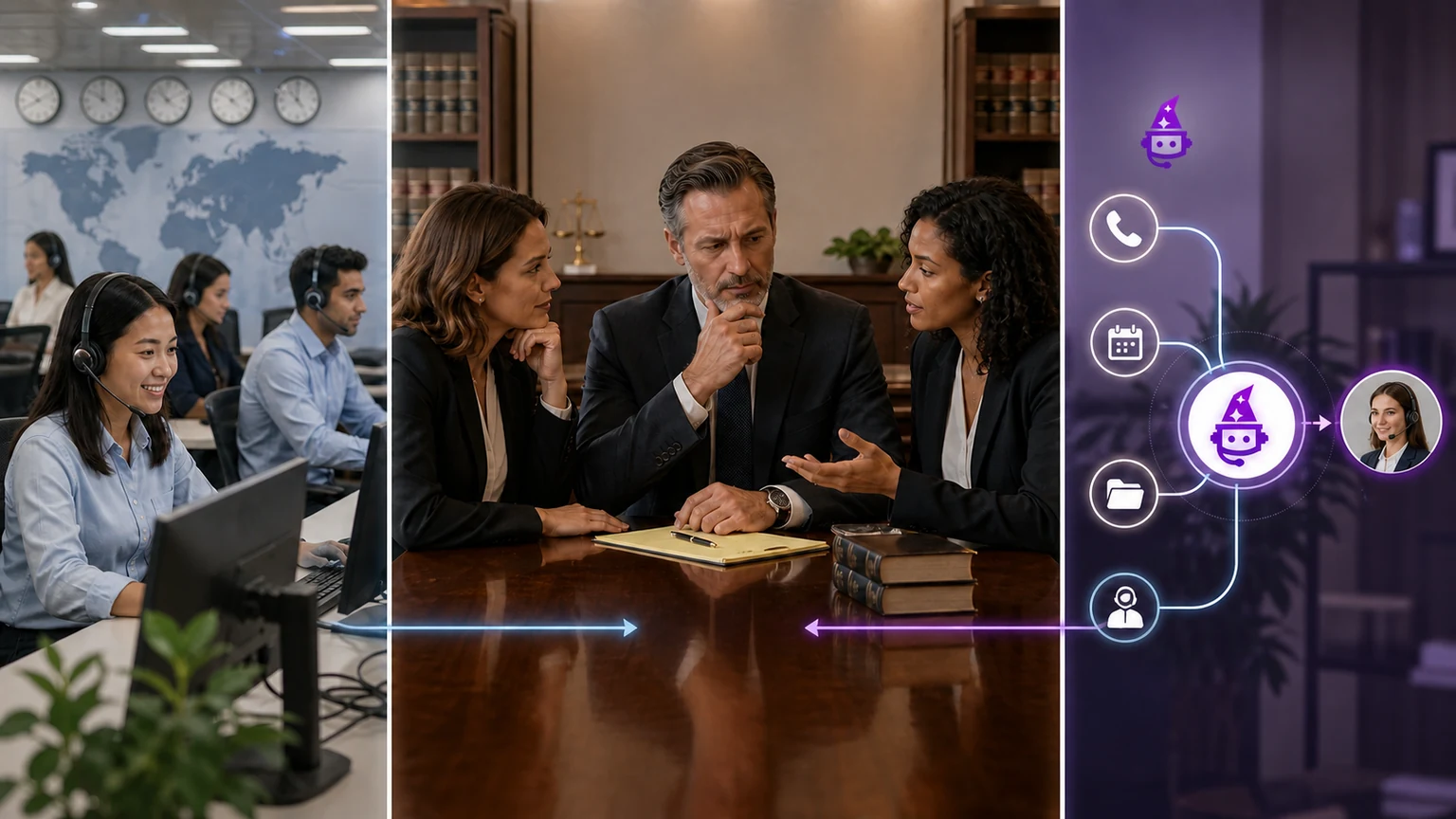 AI Call Center vs Offshore Call Center for Law Firms